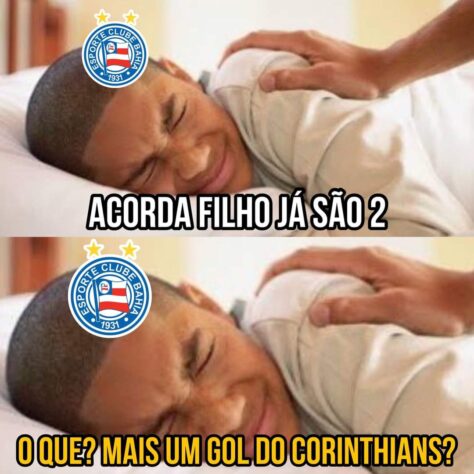 Corinthians não escapa dos memes após goleada do Bahia por 5 a 1, em plena Neo Química Arena.