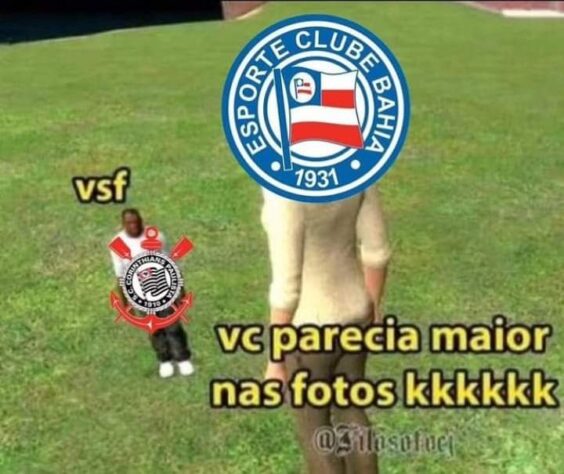 Corinthians não escapa dos memes após goleada do Bahia por 5 a 1, em plena Neo Química Arena.