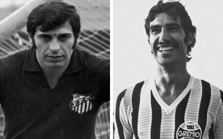 1973: Agustín Cejas (Santos) e Atílio Ancheta (Grêmio)