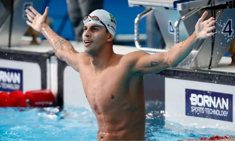 Guilherme Costa, da natação: Com um ótimo histórico nos Jogos Pan-Americanos de Santiago 2023 e em Mundiais, o atleta tem boas chances em Paris 