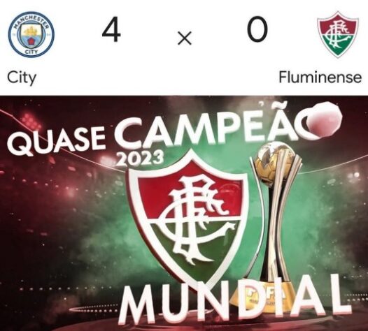 Fluminense é goleado pelo Manchester City, fica com o vice no Mundial de Clubes, e vira alvo de memes na web 