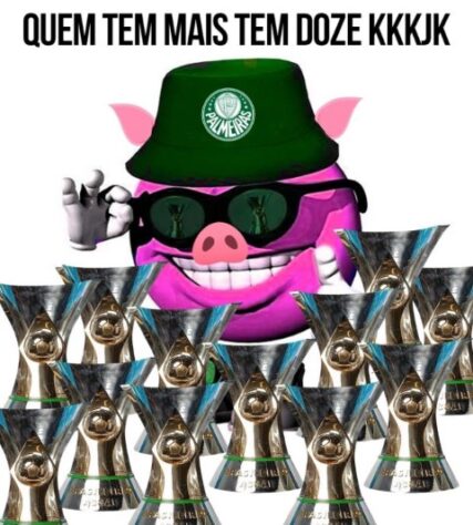 Palmeiras é campeão do Brasileirão, e torcedores fazem memes com provocações aos rivais