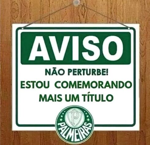 Fim da música e plaquinha do BBB: veja os memes do título do Palmeiras