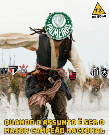 Palmeiras é campeão do Brasileirão, e torcedores fazem memes com provocações aos rivais