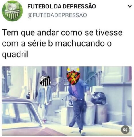 Queda inédita do Santos para a Série B do Brasileirão rende enxurrada de memes dos rivais nas redes sociais