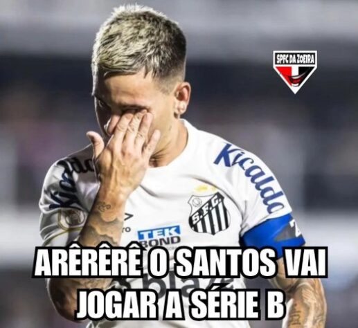 Queda inédita do Santos para a Série B do Brasileirão rende enxurrada de memes dos rivais nas redes sociais