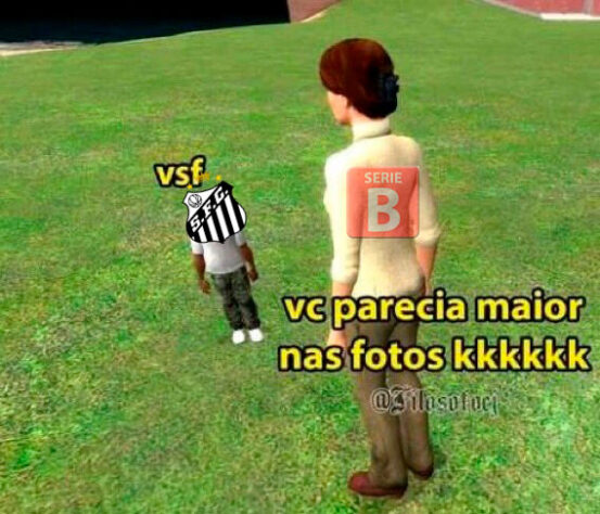 Queda inédita do Santos para a Série B do Brasileirão rende enxurrada de memes dos rivais nas redes sociais