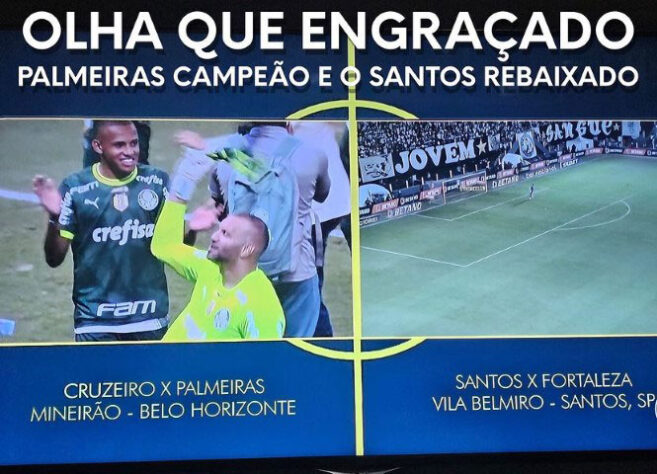 Queda inédita do Santos para a Série B do Brasileirão rende enxurrada de memes dos rivais nas redes sociais