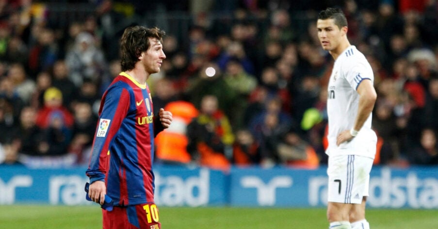 29/11/2010- O melhor do mundo. Messi era soberano, e o Barcelona era uma verdadeira máquina. 5x0 foi pouco, e Cristiano Ronaldo se tornava piada na Espanha. Foto: AFP