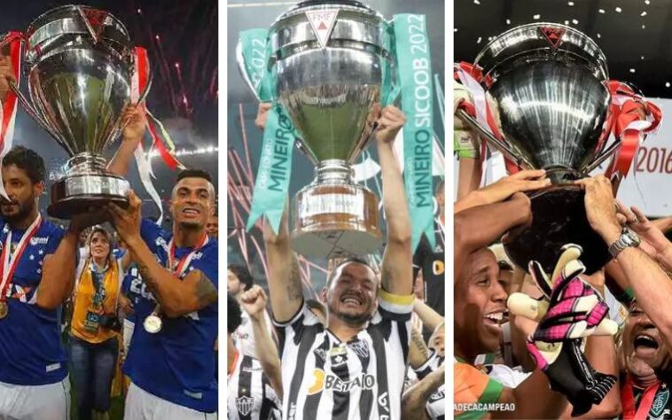 O Campeonato Mineiro de 2024 terá início na quarta-feira (24), às 19h, com a estreia do Cruzeiro diante do Villa Nova, no Estádio Municipal Castor Cifuentes, em Nova Lima. A competição onde se destacam Atlético-MG, Cruzeiro e América-MG não deve fugir desse padrão de conquista em 2024. Confira, na galeria a seguir, os maiores campeões da história do torneio.