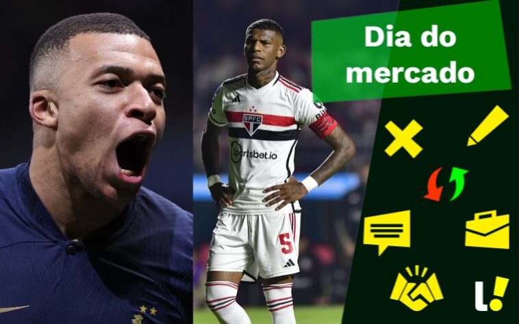 Mbappé enxerga 'fim de ciclo' no PSG, time de Cristiano Ronaldo quer Arboleda... veja o resumo do Dia do Mercado desta quarta-feira (17)!