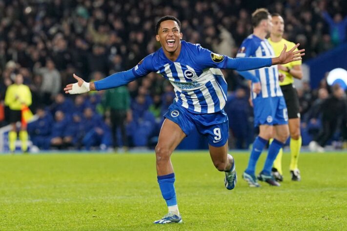 TOP-5 EM GOLS: João Pedro (Brighton) - 18 gols em 31 jogos. 