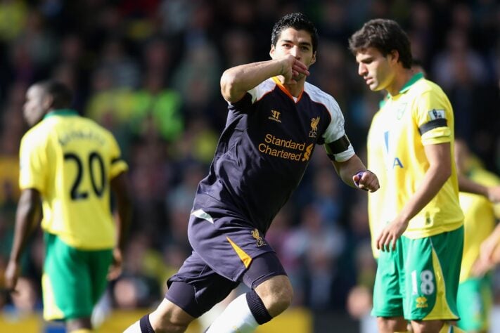 Liverpool 5 x 2 Norwich - sexta rodada da Premier League de 2012/13.