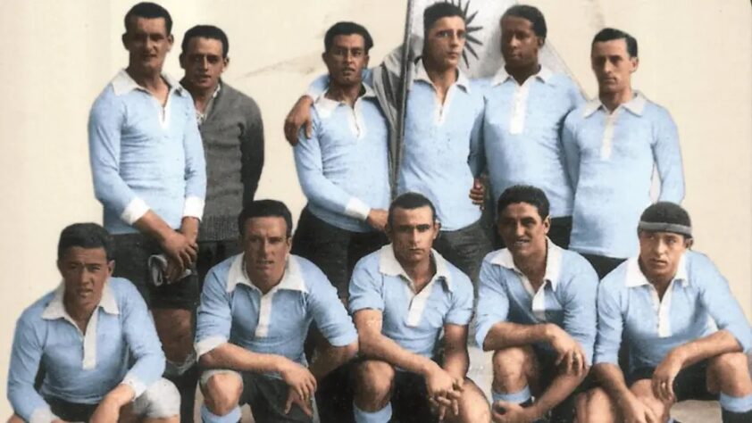 Equipe do Uruguai campeã olímpica em 1924. 