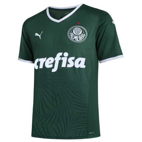 Primeira camisa de 2022 - A primeira camisa do Palmeiras é o modelo mais tradicional, feita no verde-escuro.