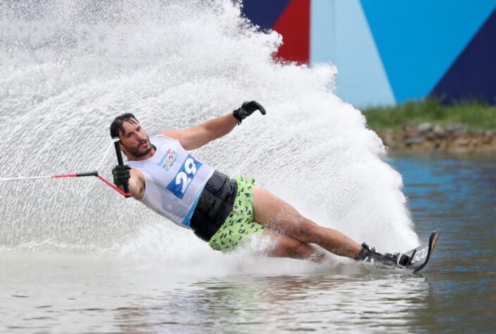 Felipe Simioni conquitou a primeira medalha do Brasil no esqui aquático em Pan-Americano, na edição de Santiago, em 2023