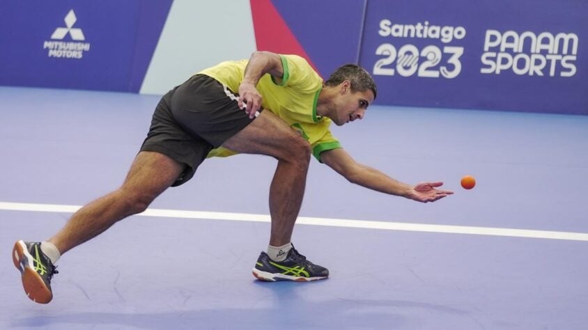 Felipe Otheguy foi o atleta brasileiro de pelota basca no Pan-Americano de Santiago 2023
