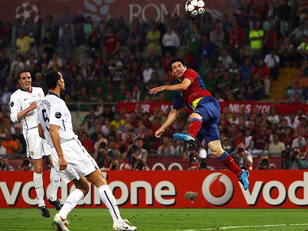 27/05/2009- O início da era Messi. Um ano depois, o Barcelona agora comandado por Pep Guardiola, encarava o todo poderoso Manchester United, do melhor jogador do mundo Cristiano Ronaldo, na final da Liga dos Campeões. E com gol de Messi, os espanhóis venceram por 1x0, e ali se iniciava a soberania dos culés. Foto: AFP