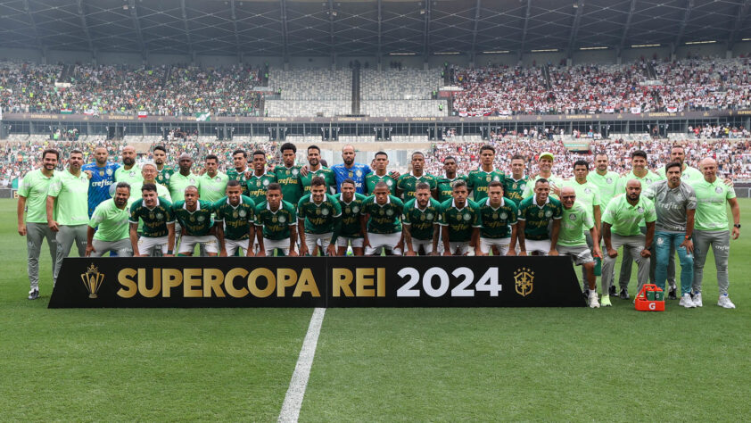 O time: Weverton; Marcos Rocha, Gustavo Gómez, Murilo e Piquerez; Richard Ríos, Zé Rafael e Raphael Veiga; Endrick, Romero e Flaco López. Técnico: Abel Ferreira.