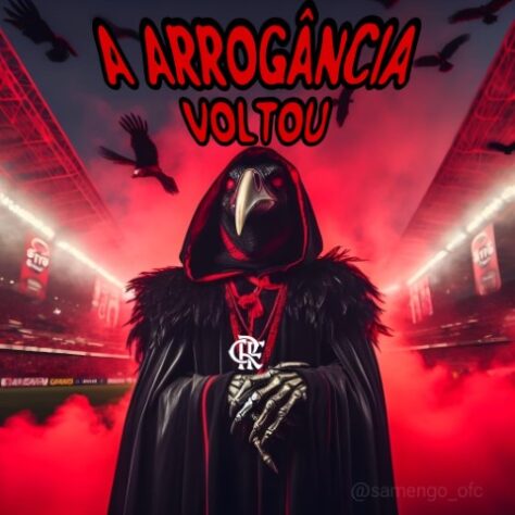 Após vitória do Flamengo no clássico carioca, rubro-negros fizeram memes com provocações ao Fluminense.