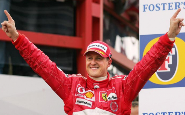 1º - Michael Schumacher - Nacionalidade: Alemão - Quantidade de pódios conquistados com a Ferrari: 116