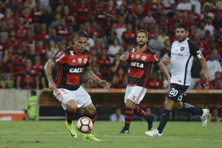 Libertadores 2017 - Grupo D: Flamengo (BRA), San Lorenzo (ARG), Athletico-PR (BRA) e Universidad Católica (CHI). Créditos: Jorge Rodigues/Agência Eleven/Gazeta Press