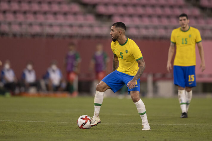 Douglas Luis conquistou as oOlimpíadas em 2020, Torneio de Toulon sub-21 em 2019 e o Quadrangular de seleções sub-20 em 2016 (Créditos; Lucas Figueiredo/CBF)