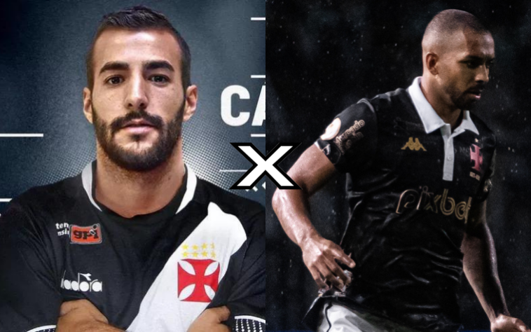 Raúl Cáceres x Paulo Henrique (Fotos: Divulgação/Vasco e Leandro Amorim/Vasco)