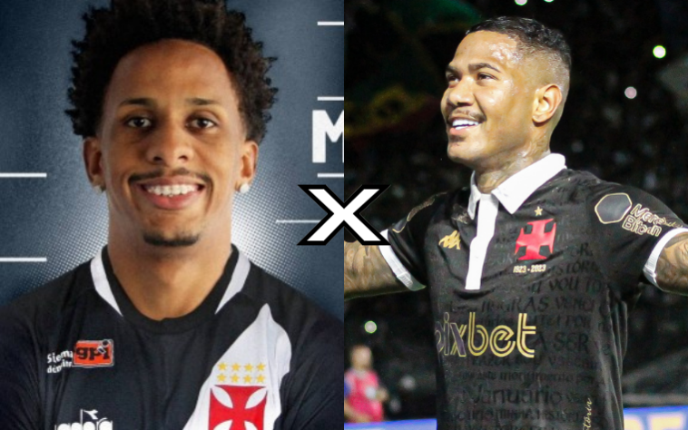 Lucas Mineiro x Zé Gabriel (Fotos: Divulgação/Vasco e Matheus Lima/Vasco)