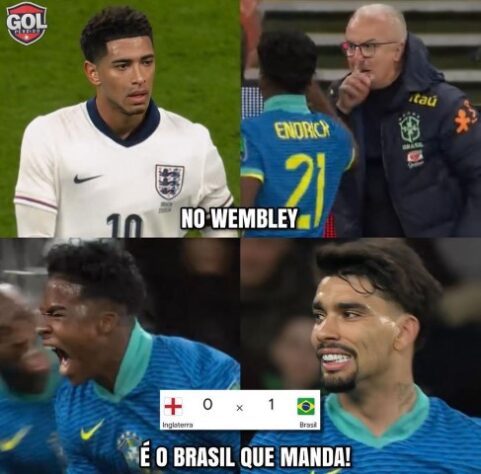A repercussão na redes sociais: torcedores fazem memes com vitória do Brasil sobre a Inglaterra com gol de Endrick