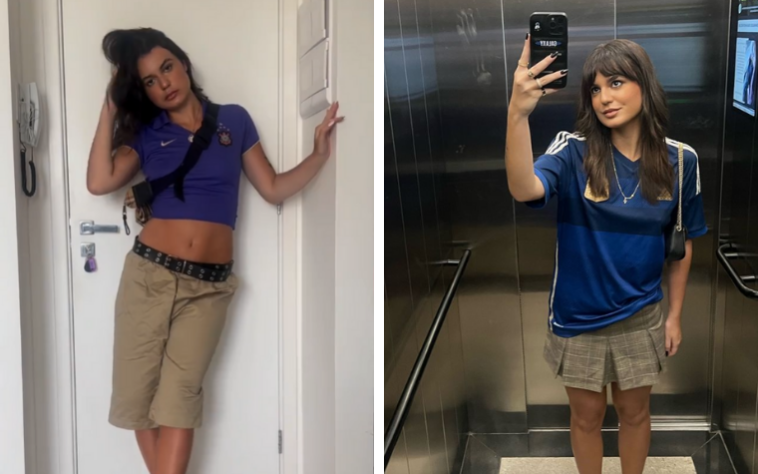 Ana Schumiski: Formada em Moda, a Ana está sempre postando fotos vestindo camisas do Corinthians e da Argentina. A influenciadora é muito fã de incorporar peças ligadas ao futebol em seus looks.