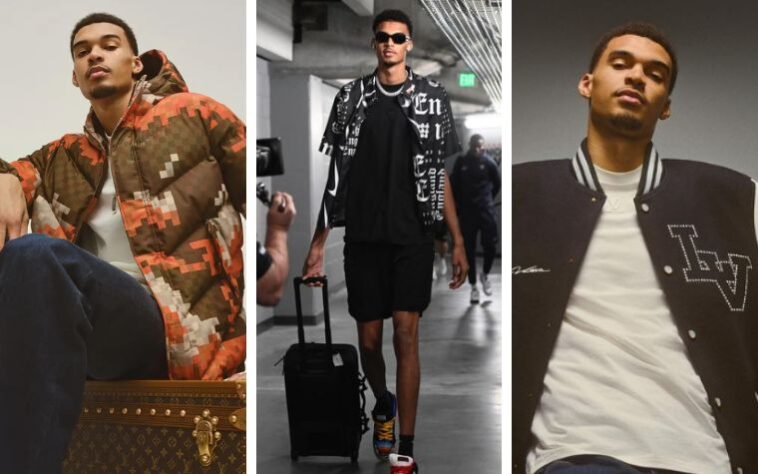 Victor Wembanyama: Ainda novo na NBA, o garoto de 20 anos já mostrou que entende de moda. Wembanyama chamou a atenção de todos com seus looks super estilosos, e hoje já é um dos embaixadores da Louis Vuitton.