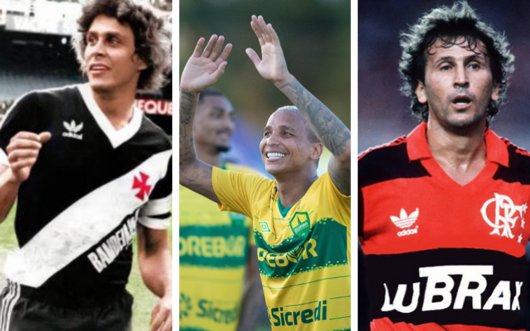 Confira quem são os artilheiros dos 20 clubes da Série A na história do Brasileirão.