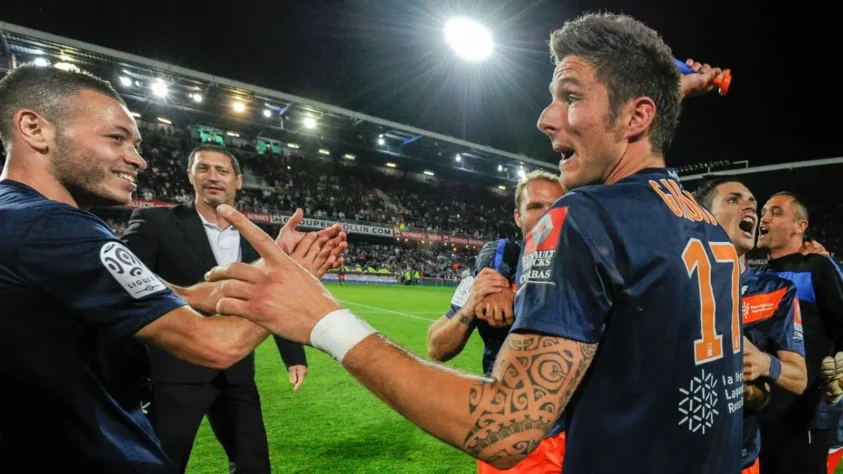 Montpellier 2012 - Com Giroud no ataque, o time francês vencia pela primeira vez em sua história o Campeonato Francês