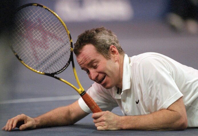 5º - John McEnroe - três títulos (1981, 1983, 1984)