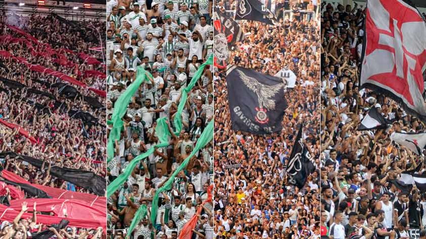 O IBOPE Repucom realizou um novo levantamento dos números das torcidas dos clubes brasileiros nas redes sociais. Em ranking divulgado na última quinta-feira (4), o Flamengo aparece na liderança isolada, seguido por Corinthians e São Paulo. Palmeiras e Santos fecham o top5. A plataforma somou os dados do Facebook, X, Instagram, Youtube e Tiktok. Confira: