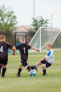 Jogo de futebol para crianças