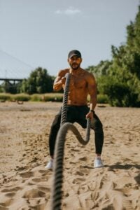 Treino De Ginástica Dos Homens Calças Esportivas De Fitness Roupas