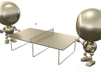 robô de tênis de mesa da DeepMind chega perto de competir em nível humano