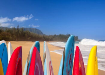 Estampas de pranchas de surfe influenciam a moda