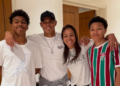 Esposa de Thiago Silva criou nome único para filho misturando nomes dos pais